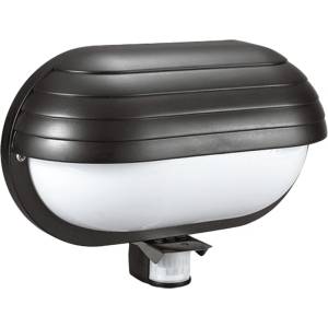 ELMARK St69 ФАСАДЕН ОСВЕТИТЕЛ С pir СЕНЗОР 180° 1xe27 ЧЕРЕН (99ds220/bl)