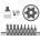 BGS technic Комплект torx с дупка на вложка 1/4 ; bgs 2165