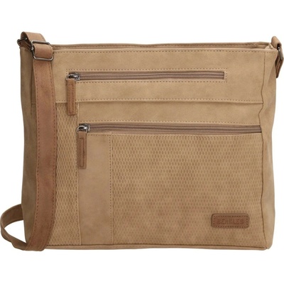 dvojfarebná crossbody kabelka na rameno "Melissa“ Hnedá