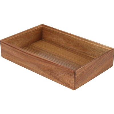 EH Excellent Houseware Dřevěný organizér HEDO do zásuvky, 23,5 x 15 x 5 cm hnědý