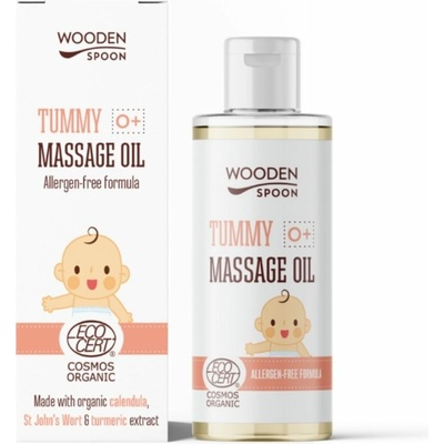 WoodenSpoon Masážny olej pre detské bruško BIO 50 ml