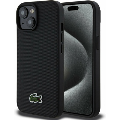 Lacoste Iconic Petit Pique Woven Logo Magsafe Задна обвивка за iPhone 15 Black Lacoste | Cheren | МЪЖЕ | UNI