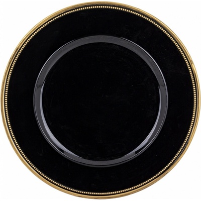Art-Pol Čierno zlatý podtanier 160469 32cm