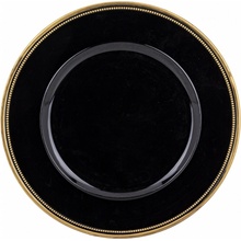 Art-Pol Čierno zlatý podtanier 160469 32cm