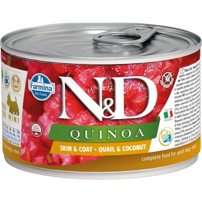N&D Quinoa Dog Adult Skin & Coat Herring & Coconut 140 g