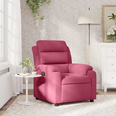 vidaXL 373501 Polohovací samet vínová červená