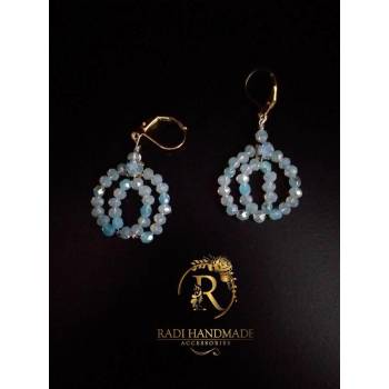 Image 1 of Radi handmade Обици със сини кристали (498 Рћ)