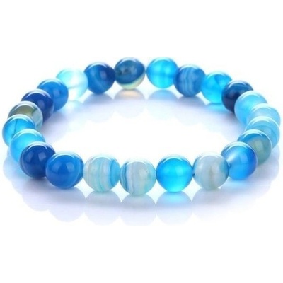 Prosperk náramek z minerálů Achát modrý S3684