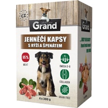 Grand deluxe jehněčí s rýží a špenátem 4 x 300 g