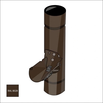 KJG zachytávač vody pozink 80 mm zemní TDM hnědá