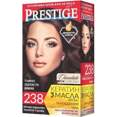Prestige боя за коса, Тъмно златисто кафяв, Номер 238