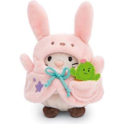 NICI MyMochi Mačička Angy v kostýme zajačika a kaktusom set darčekové balenie 8 cm