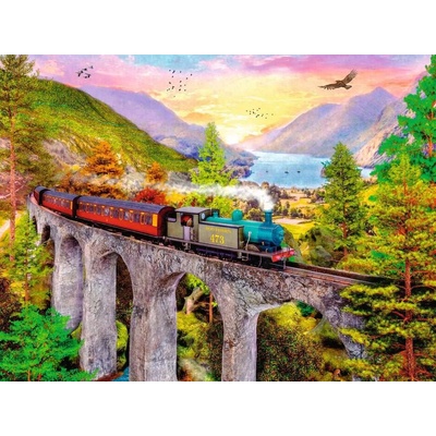 RAVENSBURGER Podzimní jízda vlakem 1500 dílků