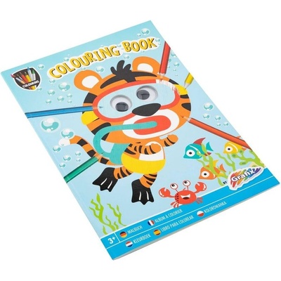 Moxy Книжка за оцветяване Тигър, А4, 24 страници (5525122168)