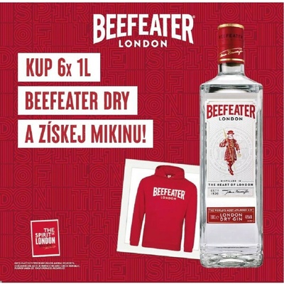 BEEFEATER GIN 40 % 6 x 1 l (MIKINA)