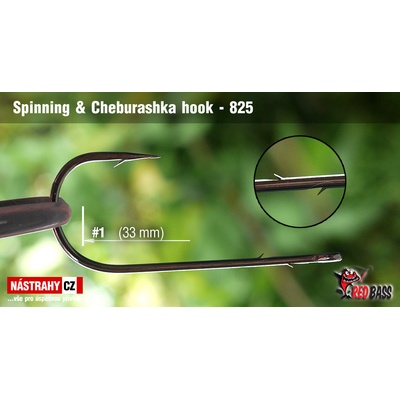 RedBass Spinning & Cheburashka hooks 825 Classic vel.1 25 ks