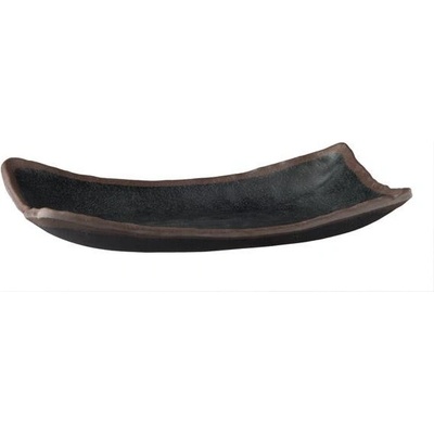 APS Miska obdélníková z černého melaminu Marone černá hnědá 265 x 165 x 40 mm
