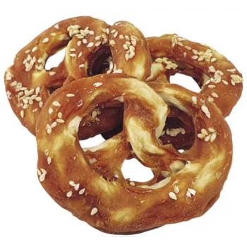 NOBBY Лакомство StarSnack Barbecue Chicken Pretzel - 36, 8% пиле, 50% сурова говежда кожа, 3, 5% мазнини - 14 см, 170 гр, НАСИПНО - 1 бр - NOBBY Германия - 50756