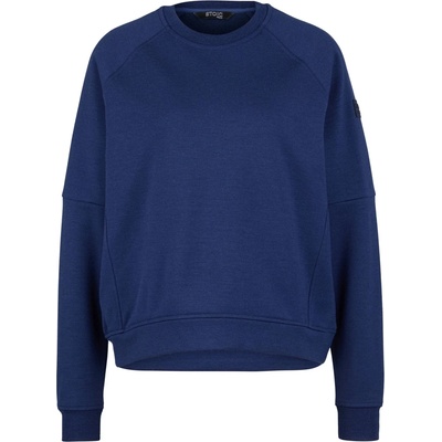 Stoic Дамски вълнен пуловер Stoic Women's MerinoFleece335 MMXX. Lulea Crew Merino jumper - Navy Blue - размер XXL (105-5557-0416)