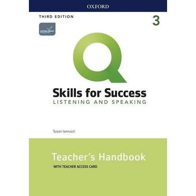 Q Skills for Success 3 Listening & Speaking Teacher´s Handbook with Teacher´s Access Card, 3rd
