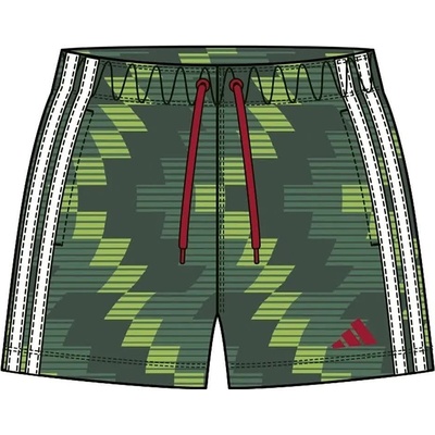 Adidas Бански гащета Adidas Football-Inspired Graphic 5´´ swimming shorts - Green (Semi Solar Green / Better Scarlet)