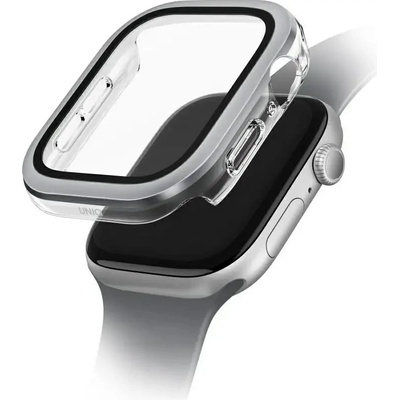 Uniq Voute Tempered Glass Case за Apple Watch 10 42 мм - сребрист (8886463691908)