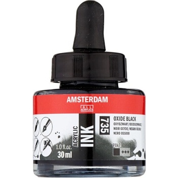 Amsterdam Acrylic Ink 735 Oxide Black 30 ml