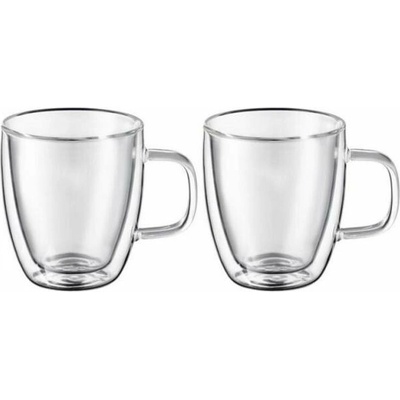 Kinekus Pohár sklenený dvojstenný MIA DUALI s uškom 2 x 250 ml
