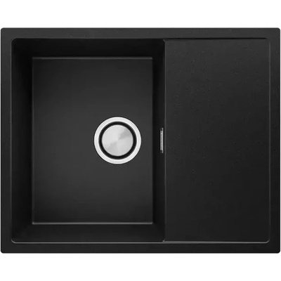 Твоят Стил Черна кухненска мивка от гранит Ибиса 45 620 x 500 mm