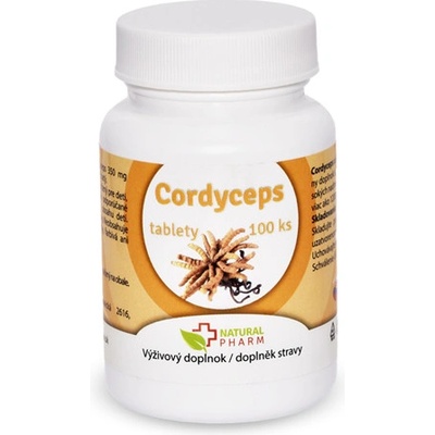 Natural Pharm Cordyceps extrakt 350 mg 100 tablet
