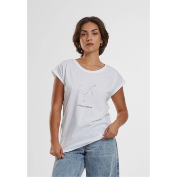 Mister Tee Тениска Ladies Cocktail O'Clock Tee T-Shirt Round Neck white XXLUB-MT2396-00220 - Тъмносив, размер 4XL