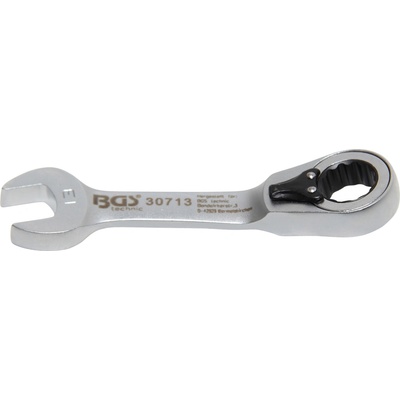 BGS Technic Račňový očkoplochý kľúč krátky prepínateľný 13 mm BGS 30713