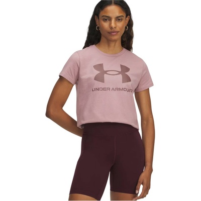 Under Armour Dámske tričko Rival Logo SS ružová