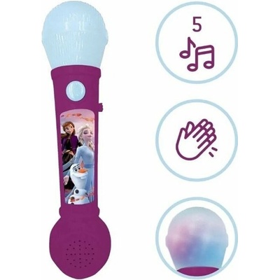 Lexibook Svítící trendy mikrofon Frozen s melodiemi