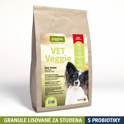 Yoggies VET Veggie bez masa minigranule lisované za studena s probiotiky 10 kg