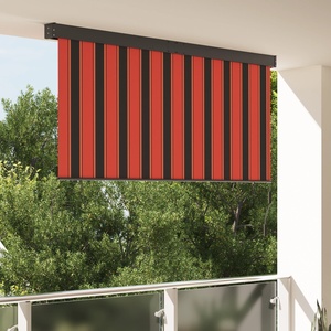 vidaXL Ролетна щора Оранжево и кафяво 220 x 250 cm Текстил и Алуминий (362098)