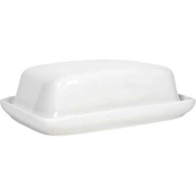 HIT HT-24302136 Dóza na máslo keramická bílá 18 x 13,5 x 6 cm