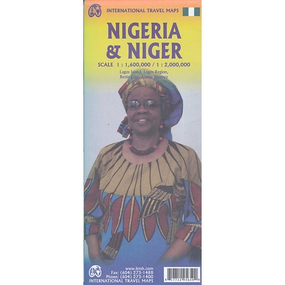 ITMB Publishing mapa Nigeria, Niger 1:1,6 mil.,1:2 mil. ITM