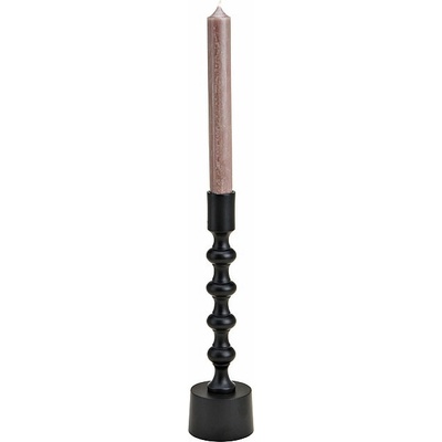 Nefertitis Svícen kovový pro stolní svíčky Black 23 cm NF62145 - 6 x 23 cm