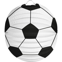 Závesný lampión futbalová lopta 16 cm