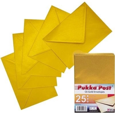 Obálka, C6, silikónová, PUKKA PAD "Gold", zlatá