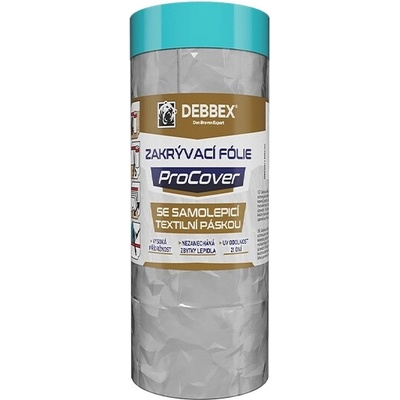 Debbex Zakrývacia fólia s textilnou páskou PROCOVER - 110 cm x 33 m - 36,3 m2