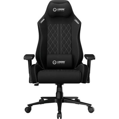 LORGAR CHA41, Ergonomic Gaming Chair Advanced, premium anti-stain fabric, Black/white (LRG-CHA41-BK-WH)
