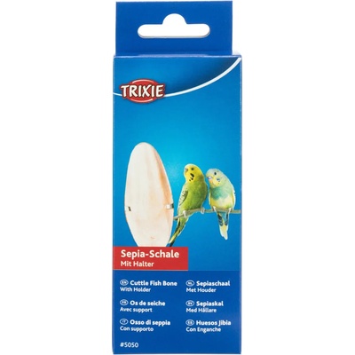 TRIXIE 2броя Trixie кост от сепия с държач - хранителна добавка за птици