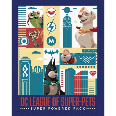 Zuty Malování podle čísel DC LIGA SUPERMAZLÍČKŮ PLAKÁT