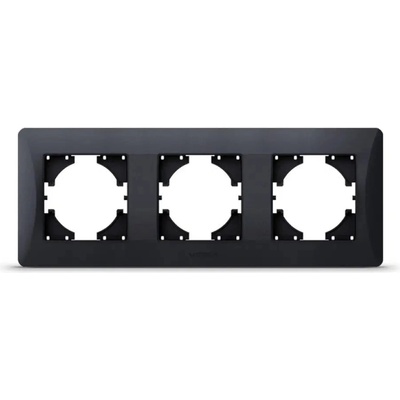 Videx ТРОЙНА ХОРИЗОНТАЛНА РАМКА vf-bnfr3h-bg binera videx - ГРАФИТ