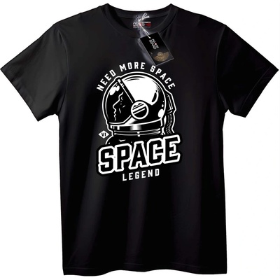 NOONEBRAND Тениска Космическа легенда - L, Black