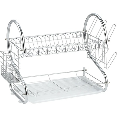 Muhler Сушилник за съдове 2 нива Muhler MR-5224CR 52x24.5x37cm, Сив - Код G8568 (G8568-3800139288792)