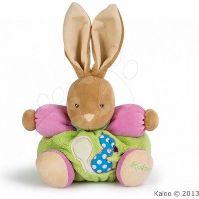 Kaloo plyšový zajačik ColorsChubby Rabbit Squirrel s hrkálkou 963252 zelený