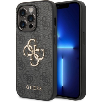 Image 1 of GUESS Гръб Guess PU 4G Metal Logo Case за iPhone 15 Pro Max - Сив